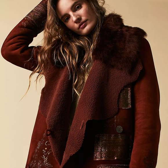 Free People Jackets & Blazers - Nigel Preston Lambskin Shearling -RARE HTF - XL
